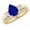 Sapphire, variant on 1 to 6 Carat 14K Yellow Gold LAB GROWN Gemstone and LAB GROWN Diamond Wedding Bridal Set (AAAA Heirloom Quality) Ruby 3 Carat Size-9