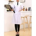 thumbnail image 3 of White Short Sleeve Health Nurse Medical Laboratory Lab Coat Unisex, 3 of 4