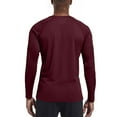 thumbnail image 4 of BRDFRL Beach Shirts for Men UPF 50 Long Sleeve Men Sun Protection Uv Shirts for Men Long Sleeve Shirts for Men Workout Water Hiking T-Shirts Rash Guard Wine 2XL, 4 of 6