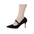 thumbnail image 2 of Anti-Slip Shoe Bands Rhinestones Heel Straps for High Heels 1 Pair Black-01 One Size, 2 of 6