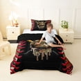 thumbnail image 2 of Erosebridal Teens Abstract Camouflage Baseball Twin Comforter Sets 3-Piece,Sport Theme Bedding Set for Kids Boys,Black Reversible,Breathable Home Decor, 2 of 6