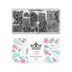 thumbnail image 1 of PUEEN Placa de estampado para decoración de uñas - Jardín Secreto 02 - Colección de parques temáticos 125x65 mm Kit único de accesorios para placas de imagen de manicura con estampado de esmalte de uñ, 1 of 5
