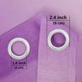 thumbnail image 7 of Light Filtering Curtains 63 Inches Long, Sheer Curtains Light Filtering, Ombre Curtains, Grommet Sheer Curtains, 52X63 In, Purple Gradient, Living Room, 1 Pc, 7 of 7
