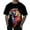 Black, variant on Men's T-shirt Tiger Printed Short Sleeve Crew Neck Loose Casual Fashionable Tees Male's top Slim Fit Stylish Streetwear