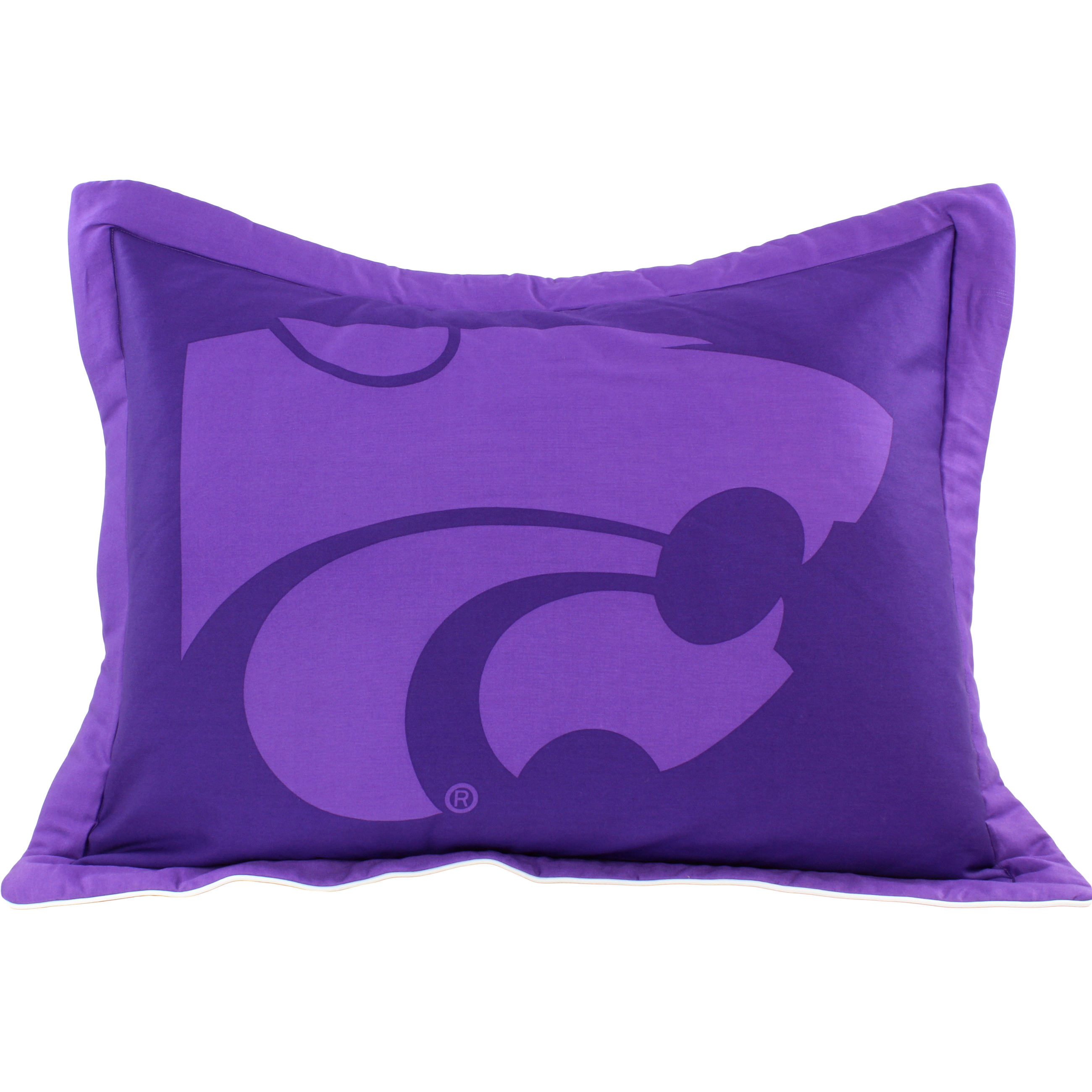 Kansas State Wildcats 3 Pc Reversible Cotton Comforter Set, 1 Comforter, 2 Shams, King