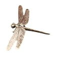thumbnail image 4 of Dragonfly Statue Animal Figurine Sculpture Brass Metal Craft for Home Office Desk Decor for Art Lovers, 4 of 7
