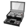 12 Grid PU Leather Watch Display Case Jewelry Storage Holder Box Organizer