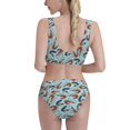thumbnail image 5 of High Waisted Bikini Sets For Women, Shrimp No.9067 Swimsuits Tummy Control, Two Pieces Bathing Suit, 5 of 8