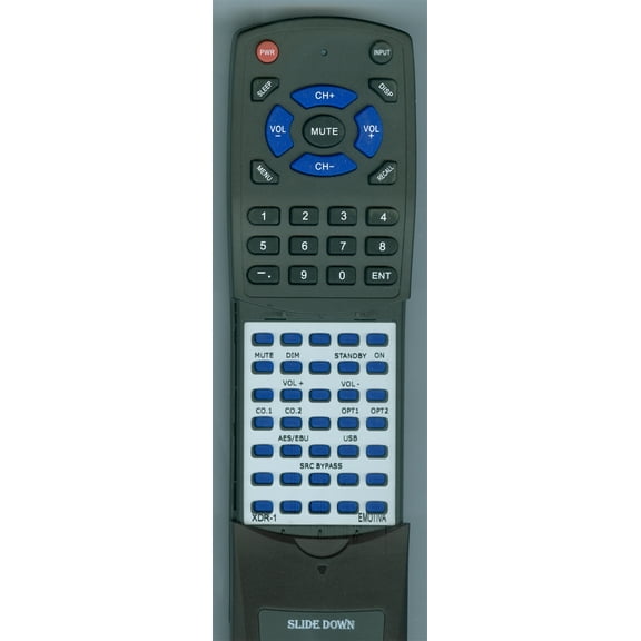 Replacement Remote for Emotiva XDA-1, XDA-2