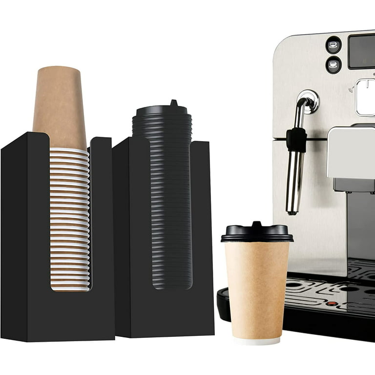  Disposable Coffee Cup Dispenser Lid Holder for Counter