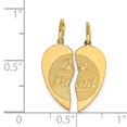 thumbnail image 5 of 14K Yellow Gold Break Apart Best Friend Charm Jewelry, 5 of 5