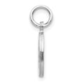 thumbnail image 2 of Auriga Fine Jewelry 14K White Gold Satin Diamond-Cut O Initial Charm for Women, 2 of 5