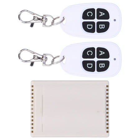 

Garage Remote Controller Low Power Consumption 12V 433MHz Wireless 4CH Transmitter Door Remote Relay Low Interference For Access Control