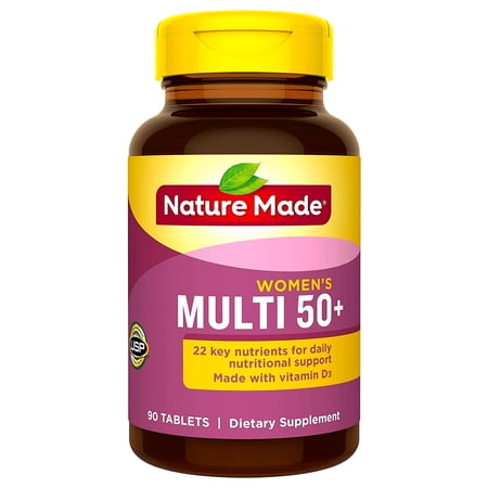 Nature Made Multi for Her 50+ Vitamin/Mineral Tablets 90 ea (Pack of 2)