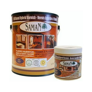SamaN Interior Water Based Wood Stain - Natural Stain for Furniture,  Moldings, Wood Paneling, Cabinets (Black TEW-108-32, 32 oz)