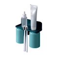 thumbnail image 1 of 2 Pcs Free Punching Wall Hanging Toothbrush Toothpaste Cup Hanging Holder Bathroom, 1 of 10