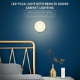 thumbnail image 3 of Zootealy LEDs Puck Light Cabinet Lighting with Remote 16RGB Closet Light 10 Dimmer Timer Function Wirelessly Battery Operated Night Lamp for Kitchens Bathrooms Wardrobe Party, 3 of 8