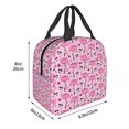 thumbnail image 3 of Easygdp Cool Flamingos for Lunch Bag for Work Large Lnsulated Lunch Bag,Leakproof Lunch Box, 3 of 8