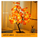 thumbnail image 2 of Lámpara Decorativa Hojas De Arce Navidad, Lámpara De Mesa Belug,  Naranja con negro, 2 of 5