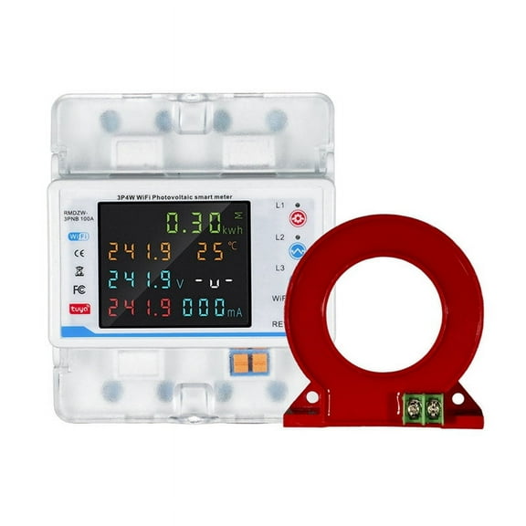 Tuya WiFi Intelligent Circuit Breaker Automatic Reclosure Protector 3P4W Power Meter Three Phase Reclosure Switch Timing