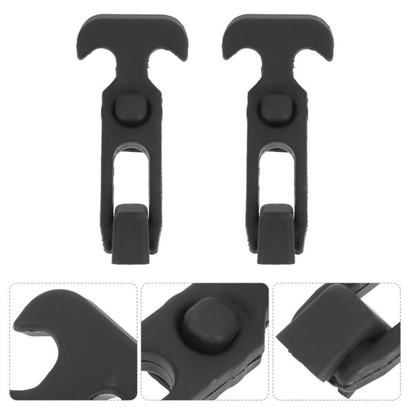 Sparsain 2 Pack Flexible Rubber T Handle Latches with Elastic Shock Absorbing