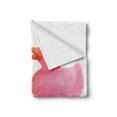 thumbnail image 2 of Rubber Duck Soft Flannel Fleece Throw Blanket, Rubber Duck Couple in Love Romantic First Love Childhood Kids Theme, Cozy Plush for Indoor and Outdoor Use, 50" x 70", Yellow Pink White, by Ambesonne, 2 of 6