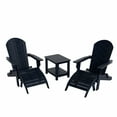 thumbnail image 3 of WestinTrends Tuscany 5-Piece HIPS Outdoor Folding Adirondack Seashell Chair With Folding Ottoman And Side Table, Navy, 3 of 5