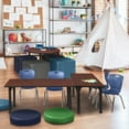 thumbnail image 3 of Regency 60x24 Mobile Adjustable Classroom Table- Cherry & 2 Andy 12 Stack Chairs- Blue, 3 of 8