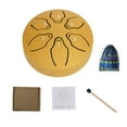 thumbnail image 6 of Rain Drum for Outside Garden, Rain Drum Instrument for Outside, Steel Tongue Drum Rain Chime, Drum Rain Chime Waterproof, 6 Inch 8 Note Steel Hand Drum with Bag, for Camping, Meditation or Yoga P0K0, 6 of 7