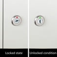 thumbnail image 4 of 2set Furniture Cams Lock with Key Replacement Drawer Lock Cabinet Cupboard Desk Hasp Latches for Letterbox, Drawer, 4 of 8