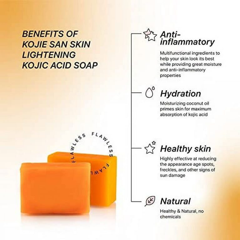 100% Original Kojie San Skin Lightening Soap (Kojic Acid Soap