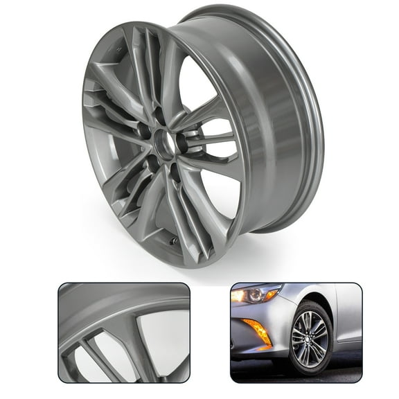 17 Inch Alloy Wheel Rim for 2015-2017 Toyota Camry 17" x 7" Replacement Wheel, Grey