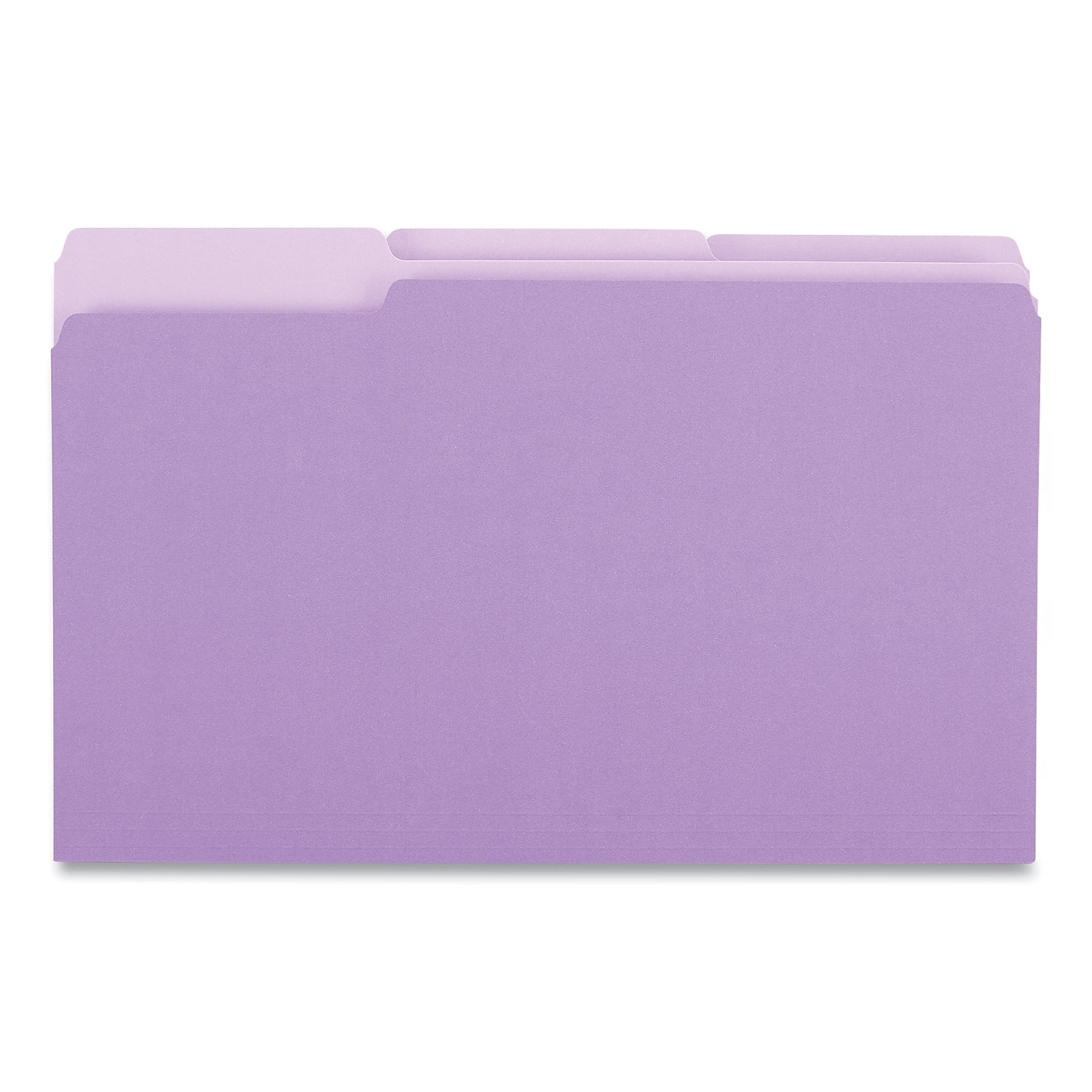 1/3-Cut Tabs, Interior File Folders - Legal Size, Violet (100/Box)