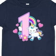 thumbnail image 4 of Inktastic I Am 1 Year Old with Unicorn and Hearts Girls Baby T-Shirt, 4 of 5