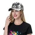 thumbnail image 2 of Baseball Cap, Artistic Black White Peacocks Trucker Hats Women Dad Hat for Workouts - Baseball hat Adjustable Size, 2 of 7
