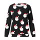 thumbnail image 2 of Gibobby Sudadera Navidad mujer Blusa de sudadera estampada con cuello redondo y manga larga para entrenamiento diario en casa y al libre para mujer(Negro,M), 2 of 4
