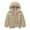 Khaki, variant on Toimothcn Toddler Boys Puffer Jacket Hooded Solid Color Outwear Windproof Warm Loose Fit Childrens Thickened Fleeced Jacket Soft Winter Clothes