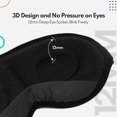 thumbnail image 4 of Premium Velvet 3d Sleeping Mask For Women Men With Adjustable Strap, 4 of 5