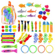 thumbnail image 1 of Paquete de 34 anillos de buceo Sailing Palos Agua Torpedo Bandidos Peces Pulpo Joyas Juguetes hundidos para niños Electrónica, 1 of 5
