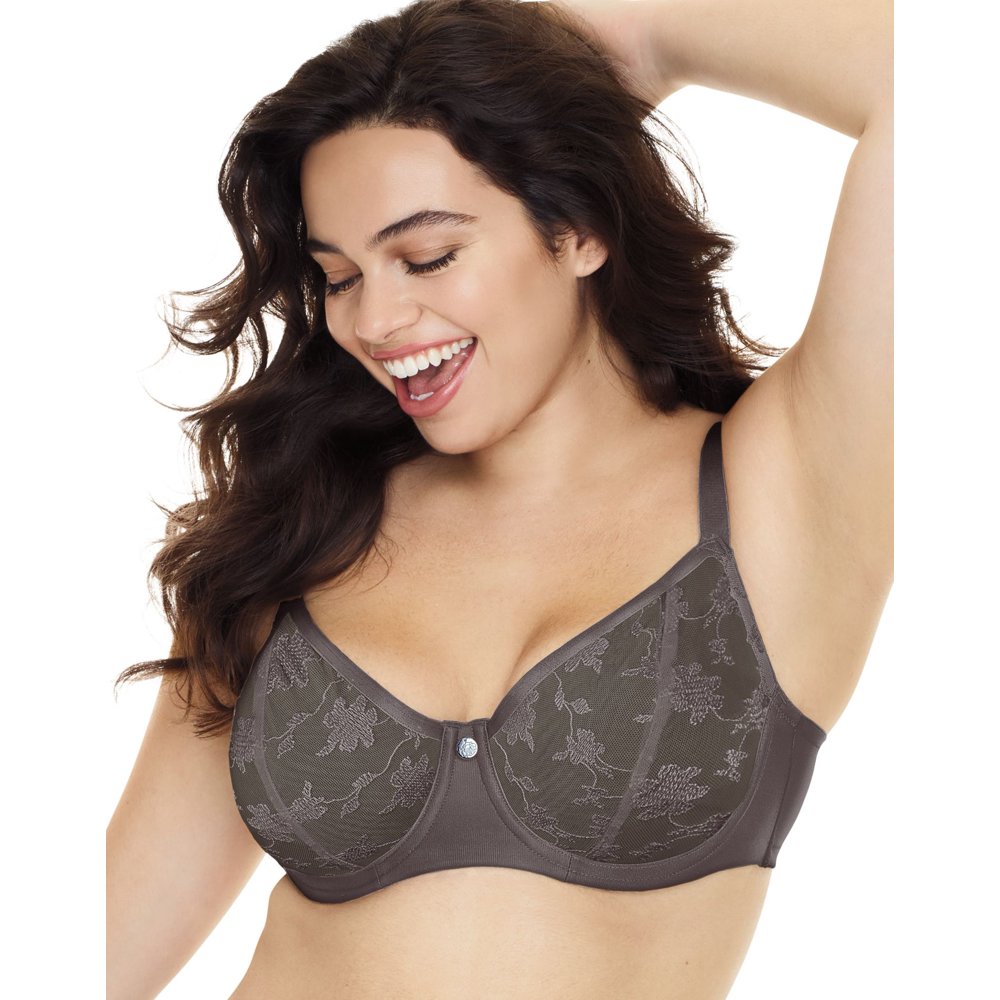 Just My Size Hanes Just My Size Embellished Plunge Unlined UW Bra