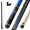 Blue, variant on KONLLEN KL-KB Low Deflection Maple Billiards Cue Pool Cue Stick Real Wood Abalone Shell Inlay Wrapless 12.5mm Tip