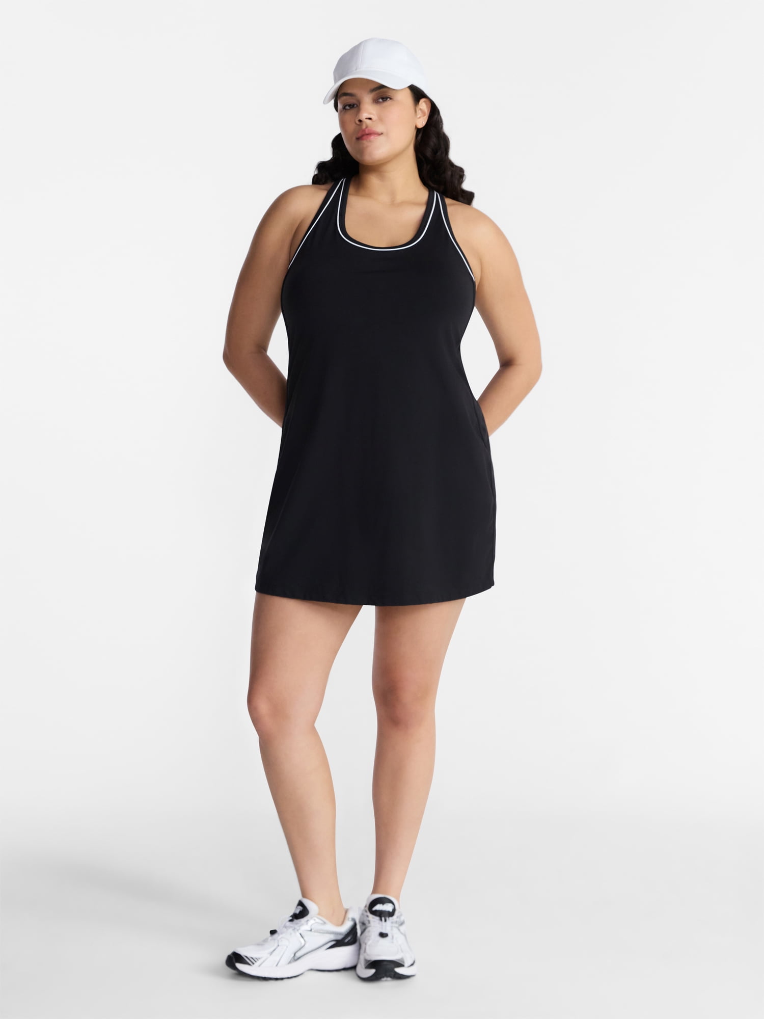 Avia Women's Piped Trim Active Dress, Sizes XS-4X