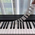 thumbnail image 1 of Removable Piano Keyboard Note Labels Reusable Silicone 88 Keys Piano Notes Guide Stickers-yvan, 1 of 4