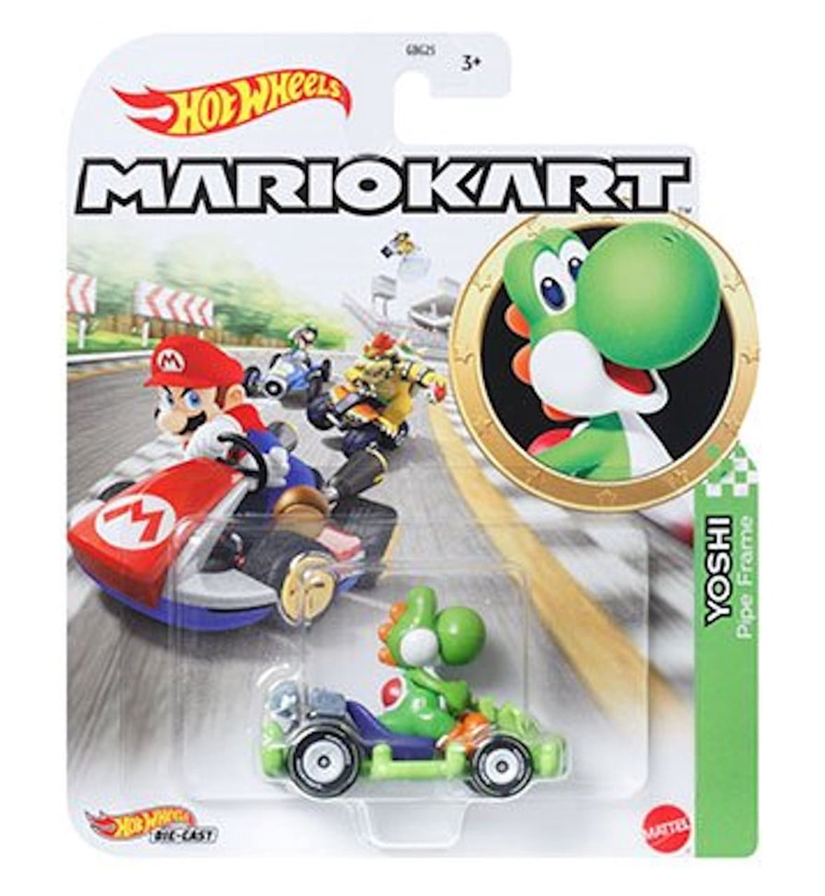 Hot Wheels Mario Kart Die-Cast Character Cars Collection, Set of 8, Nintendo Gaming Vehicles Gbg25-957M
