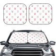 thumbnail image 2 of Balery 2 Piece Girl Rabbit Car Windshield Sun Shade|Foldable Front Windshield Shade for Car Front Window for Most Sedans SUV Truck-, 2 of 7