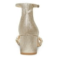 thumbnail image 2 of JEWEL BADGLEY MISCHKA Womens Beige Adjustable Ankle Strap Embellished Perforated Giona Round Toe Block Heel Buckle Dress Slingback Sandal 7.5 W, 2 of 4