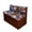 American Flag Eagle Pattern, variant on XYZCANDO RV Dinette Cushion Covers, Compatible with Camper Chair, Camper Seat Cushion Slipcovers for Camper Cushions Bench Wrinkle Free, Blue Floral Vine