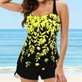 thumbnail image 4 of Plus Size Tankini Swimsuits for Women Two Piece Swim Top Shorts Tummy Control Bathing Suits, 4 of 7