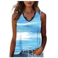 thumbnail image 2 of EKOUSN Womens V Neck Tank Tops Summer Sleeveless Ribbed Button Casual Henley Shirts, 2 of 5