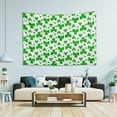thumbnail image 7 of Coolnut St. Patrick's Day Clover Tapestry Washable Polyester Art Wall Hanging Blanket for Living Room Bedroom Dorm Party, 60 x 51 Inch Home Decor Gifts, 7 of 7
